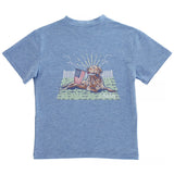 J. Bailey Heather Blue Retriever Tee
