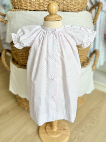 Lullaby Set Pink Bitty Dot Vintage Daygown