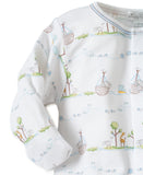 Kissy Kissy Blue Noah's Ark Footie