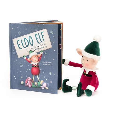 Jellycat Eldo Elf & The Patchwork Bashful Bunny Book