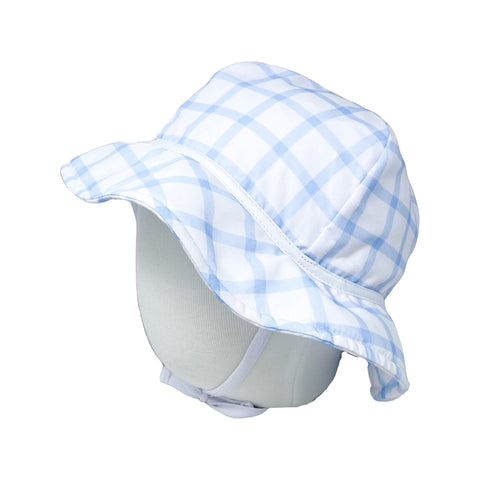 Lullaby Set Blue Windowpane Beach Bucket Hat