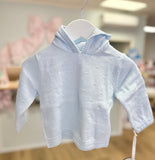 Petit Ami Light Blue Zip Back Cardigan