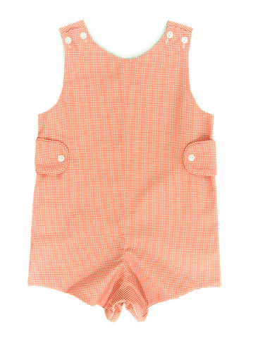 James & Lottie Orange Gingham Reed Jon Jon