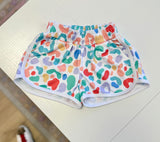 Honesty Colorful Leopard Athletic Shorts