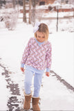 James & Lottie Pima Christmas Floral Sweatshirt & Legging Set