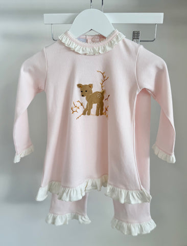 Squiggles by Charlie Pale Pink Fawn Pant Set