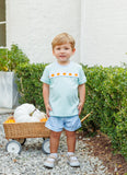 Trotter Street Pumpkin Ribbon Banded Short Set