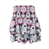 Pleat Collection Magenta Ink Blot Scottie Skirt