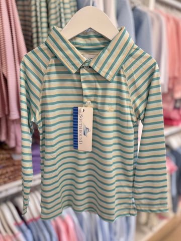 SouthBound Blue/Steele Stripe Polo