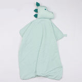 The Uptown Baby Mint Dino Dots Bamboo Lovey Blanket