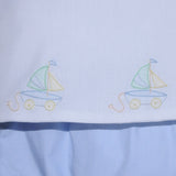 Baby Sen Blue Sailboat Diaper Set