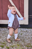Little English Boys Lab Crochet Cardigan
