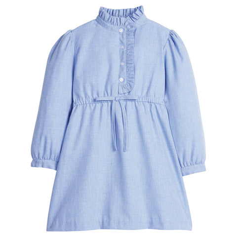 Little English Alaskan Flannel Ruffled Shirt Dress