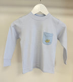 Squiggles by Charlie Blue Mini Stripe Snail Diaper Set