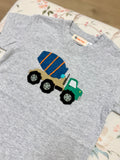 Luigi Kids Grey Cement Truck Tee