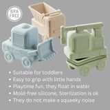 Ali+Oli Squirt Construction Water Bath Toy Set (Mold Free)