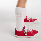 Little English Apple Knee Socks