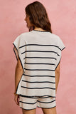 Ivory Stripe Dolman Set