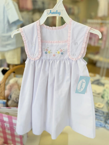 Auraluz White Flower Sundress