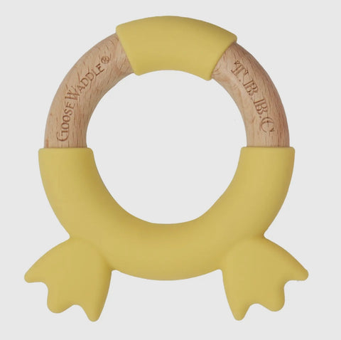 The Beaufort Bonnet Company X Goose Waddle Yellow Duck Feet Teether