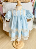 Phoenix & Ren Light Blue Heirloom Brooke Dress