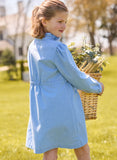 Little English Alaskan Flannel Ruffled Shirt Dress