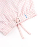 Ruffle Butts Pink Gingham Swim Trunks