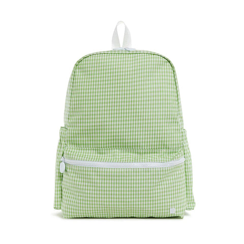 TRVL Leaf Green Gingham Backpack