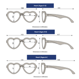 Frosted Pink Heart | Purple Polarized Mirrored Lenses