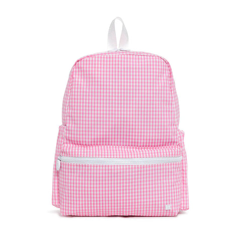 TRVL Design Bright Pink Gingham Backpack