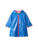 Hatley Blue Shimmer Zip Up Rain Jacket