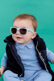Babiators Baby Blue with Amber Lens Navigator Sunglasses