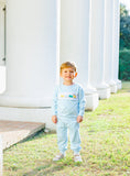 Trotter Street Blue Train Jogger Set