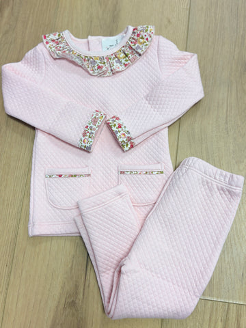 Maddie & Connor Pink Quilted Set