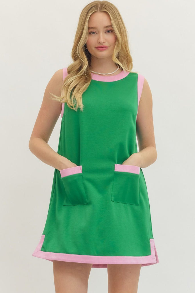 green athleisure dress SSYS Green Everyday Dress In Air