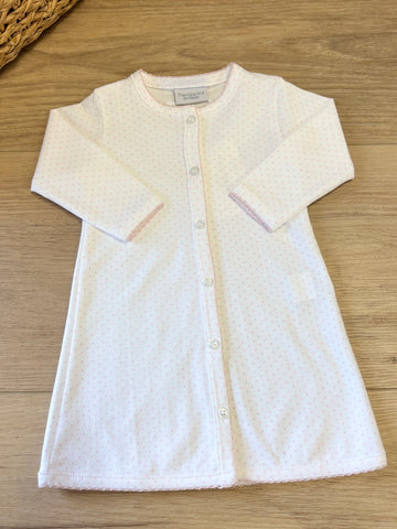 Squiggles by Charlie Pink Dot Long Sleeve Day Gown