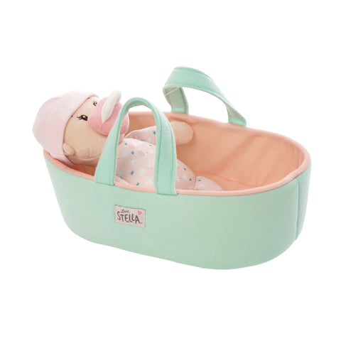 Manhattan Toy Love, Stella My First Doll & Bassinet- Peach