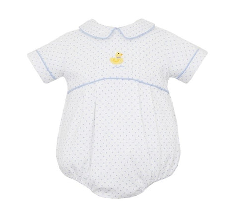 Petit Bebe Blue Dot Duck Bubble