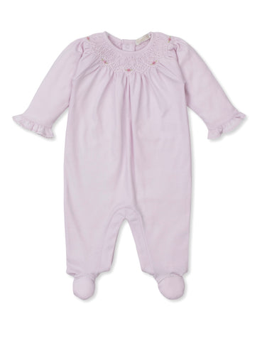 Kissy Kissy Premier Pink Bishop Smocked Footie
