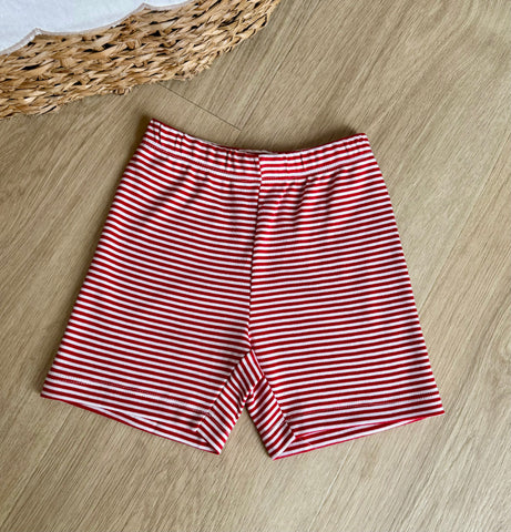 Squiggles by Charlie Red Stripe Short