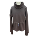 Pleat Collection Cocoa/Electric Purple Cozy Nell Top