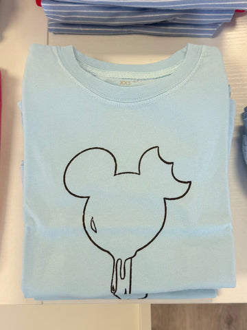 Mustard & Ketchup Kids Light Blue Ears Ice Cream Tee