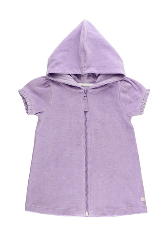 Ruffle Butts Lavender Terry Full Zip Cover Up