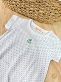 Luigi Kids White Chambray Dot Frog Bubble