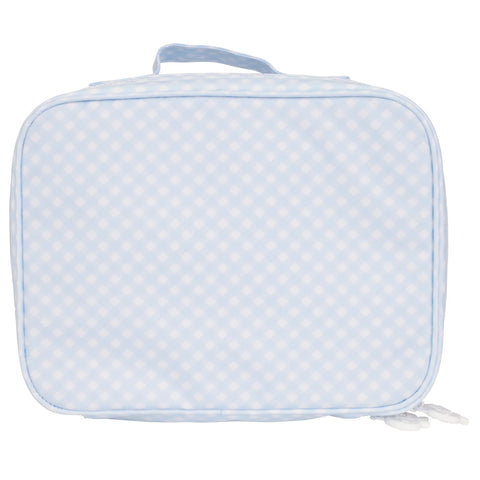 Apple of My Isla Blue Gingham Lunch Box
