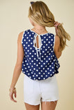 Sailor Dot Bubble Top