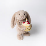 Jellycat Bashful Beige Bunny "Birthday"