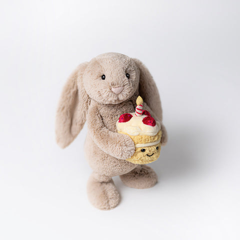 Jellycat Bashful Beige Bunny "Birthday"