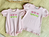 Luigi Kids Pink Stripe Tulip Top