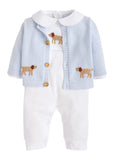 Little English Boys Lab Crochet Cardigan
